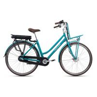 ELEKTROFAHRRAD Alu City Damen Cantaloupe 28" - Blau, Basics, Metall (180/70/100cm)