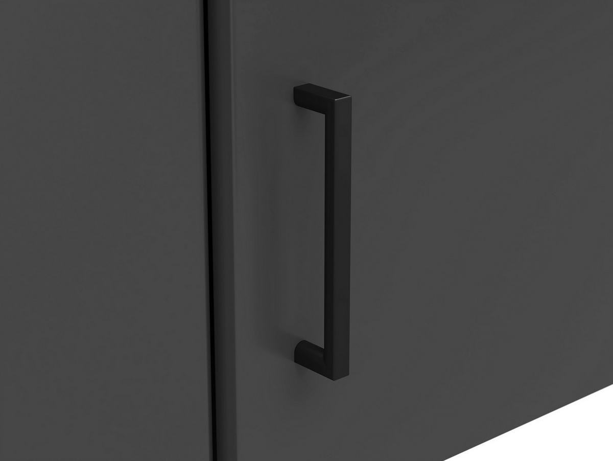 Aufsatzschrank Multistauraum Graphitfarben - Graphitfarben/Schwarz, Modern, Holzwerkstoff/Kunststoff (71,5/35/71,5cm) - Premium Living