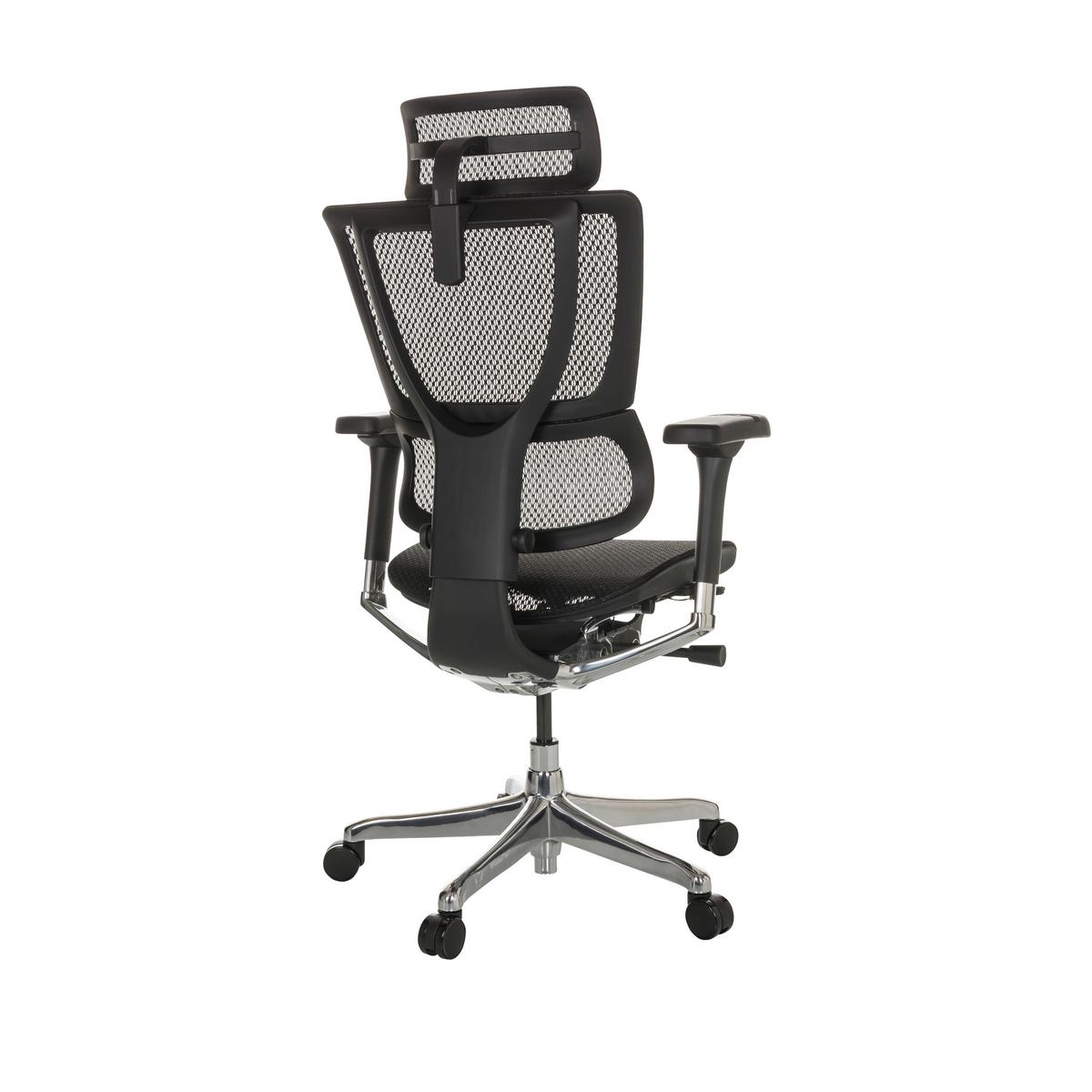 Pisarniški Stol Ergohuman Slim I, Črna - srebrne barve/črna, Basics, kovina/umetna masa (69/116-138/66cm) - MID.YOU