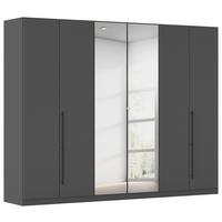 Kleiderschrank Safari Grau - Grau, KONVENTIONELL, Holzwerkstoff/Metall (271/229/54cm) - Based