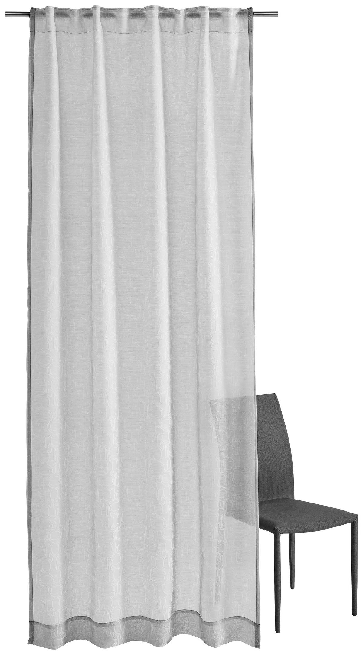 ZASŁONA GOTOWA JOOP! J-ORNAMENT ALLOVER - jasnoszary, Basics, tkanina (130/250cm) - Joop!