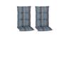 Hochlehner Auflagen Tissa 2er-Set ca. 118x46 cm Blau - Blau, Basics, Textil (118/46/8cm) - Gardenson