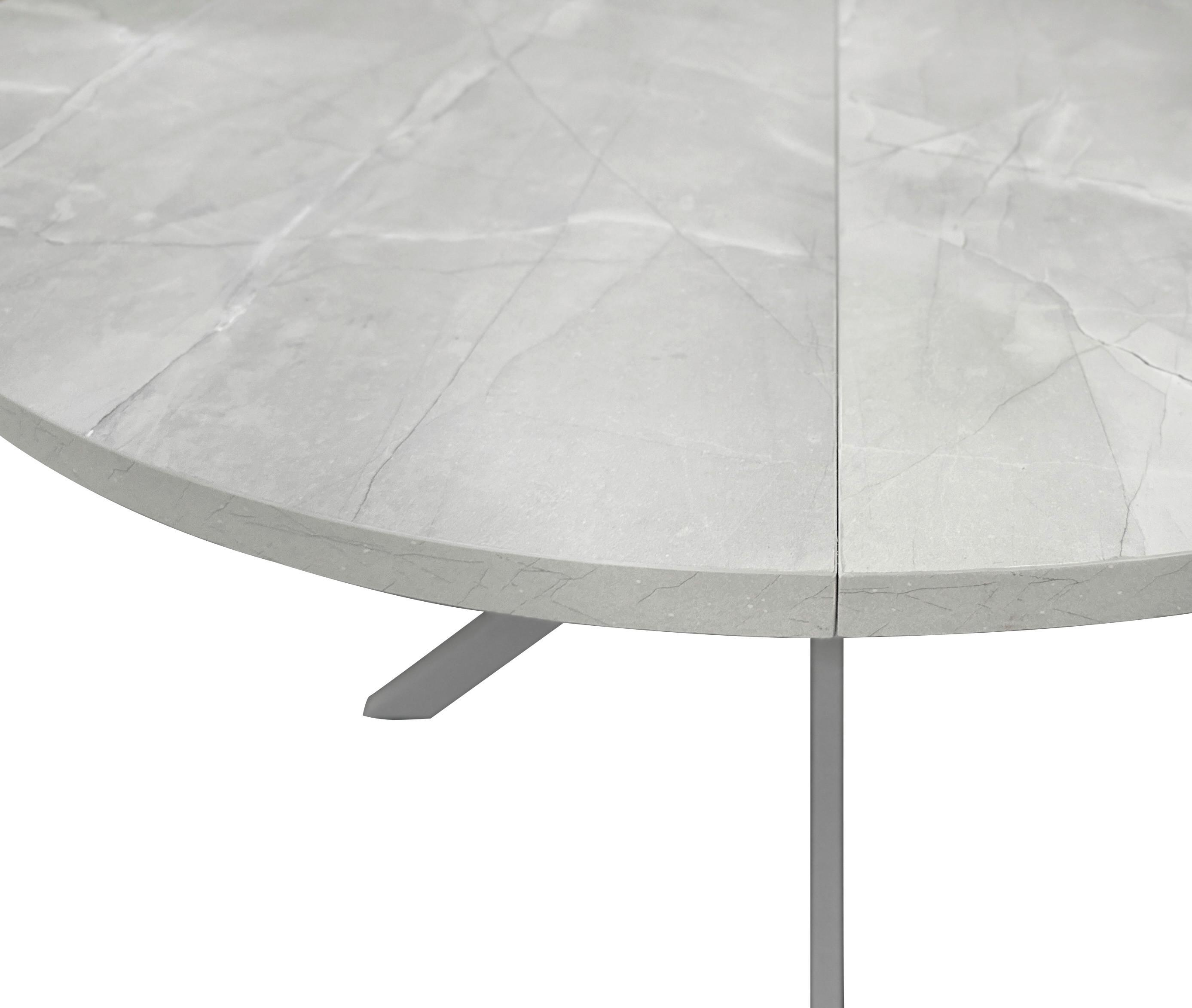 STÓŁ DO JADALNI MONTE - szary, Modern, materiał drewnopochodny/metal (120/120/75cm) - MID.YOU