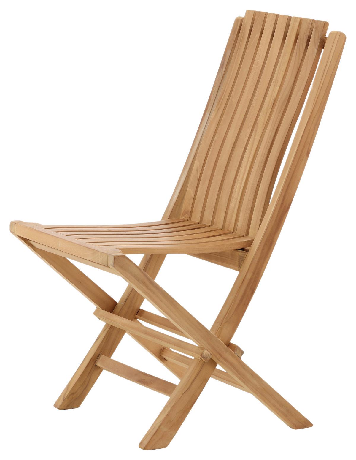 Gartenklappsessel Ghana ca. 43x98x47 cm Teakholz - Teakfarben, KONVENTIONELL, Holz (43/98/47cm) - Gardenson