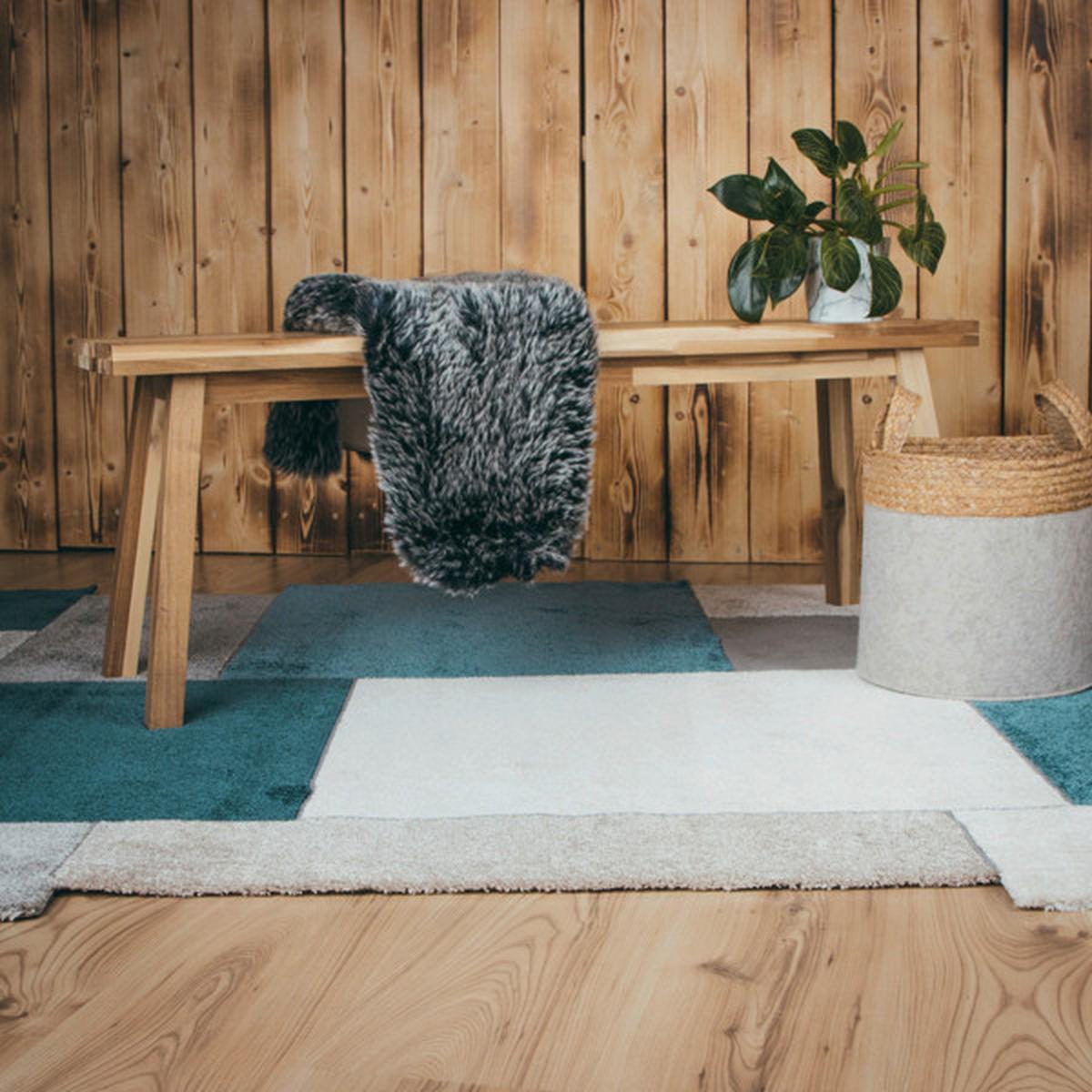 FLACHWEBETEPPICH MY FRISCO 285 - Blau, Basics, Textil (160/230cm)