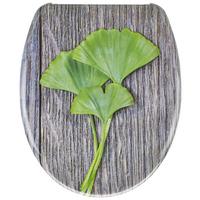 WC-Sitz Gingko mit Absenkautomatik - Braun/Grün, Modern, Kunststoff (38/5,5/45,5cm) - Mömax