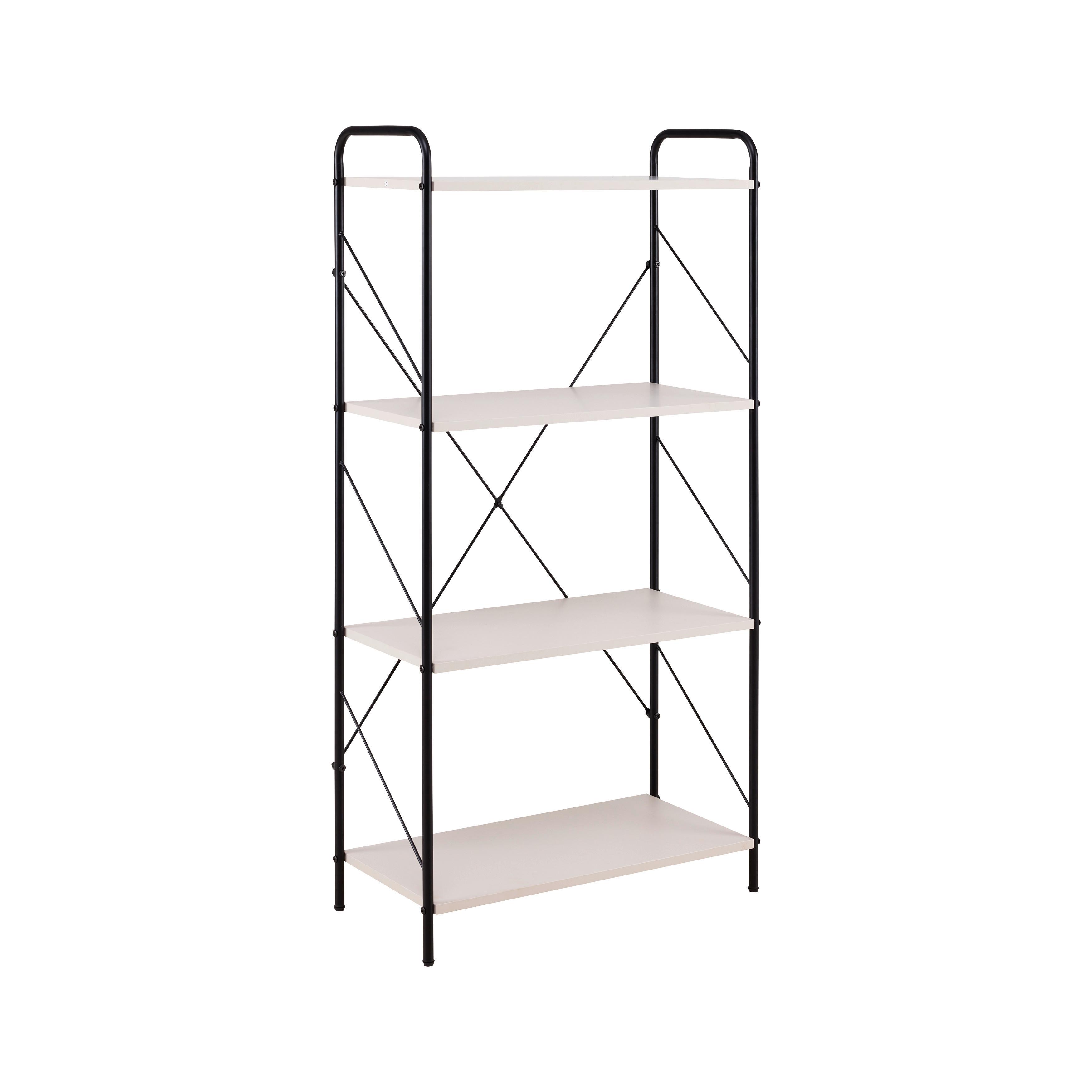 HYLLA TOM -EXKLUSIV- - svart/kashmir, Modern, metall/trämaterial (63.2/125/30cm) - Mömax