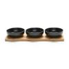Set Skodelic Za Omake Tapas - 3 - črna, Moderno, les/keramika (31/11/4cm) - Modern Living