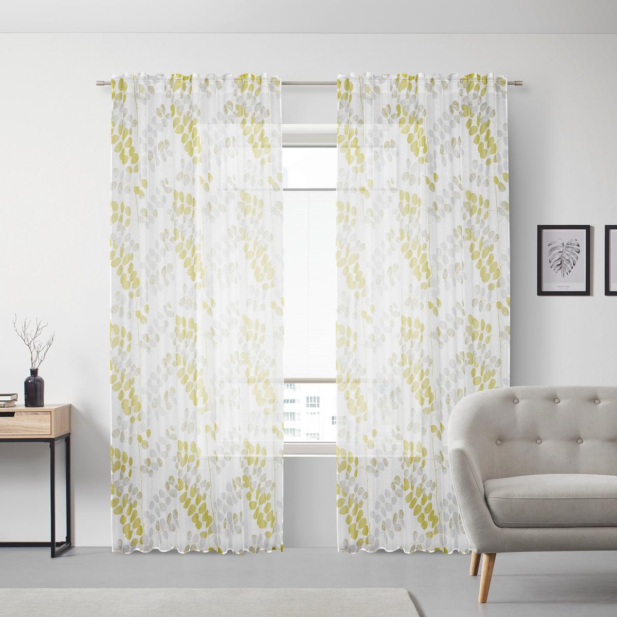 Končana Zavesa Endless - rumena, Konvencionalno, tekstil (140/245cm) - Modern Living