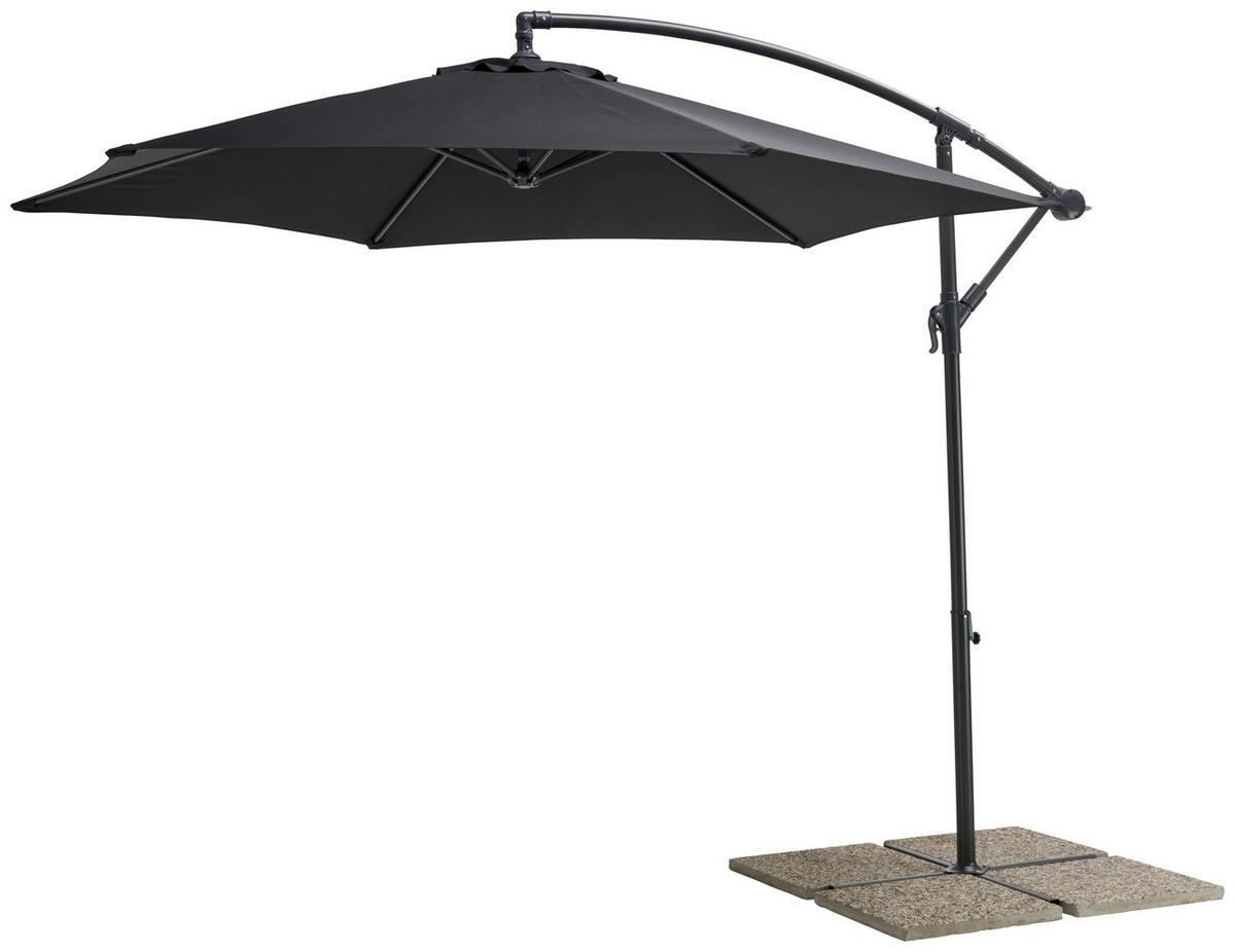 Umbrelă de soare Gap - antracit, Modern, metal/textil (295/245cm) - Mömax