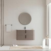 Bază pentru lavoar Lyra - taupe/antracit, Modern, material pe bază de lemn (101/51/46cm)