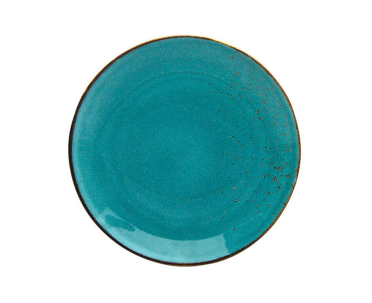 Set Krožnikov Water, 6-Delni - turkizna, Trend, keramika (27cm) - Creatable