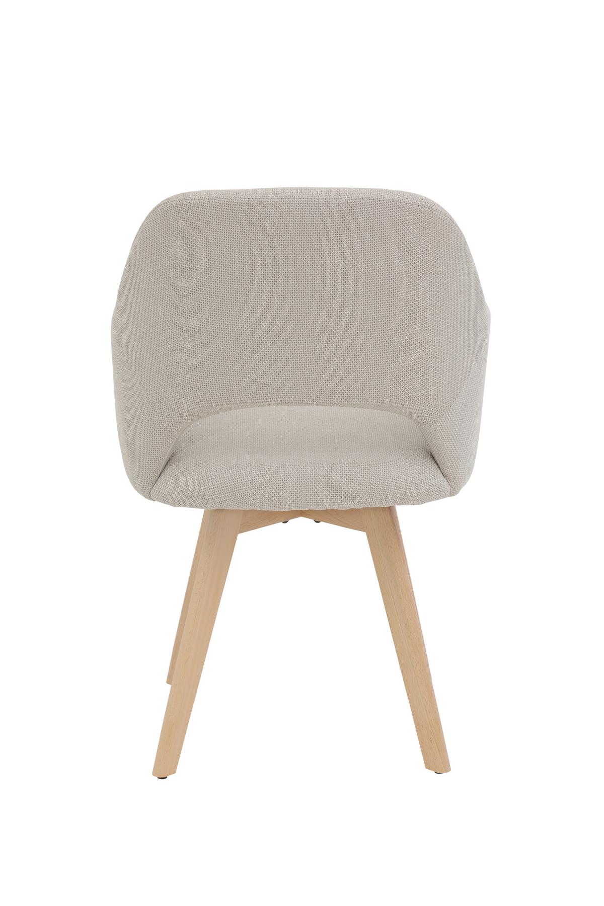 SESSELSET STADE S 2ER-SET - Beige/Buchefarben, MODERN, Holz/Textil (57/88/61cm) - P & B