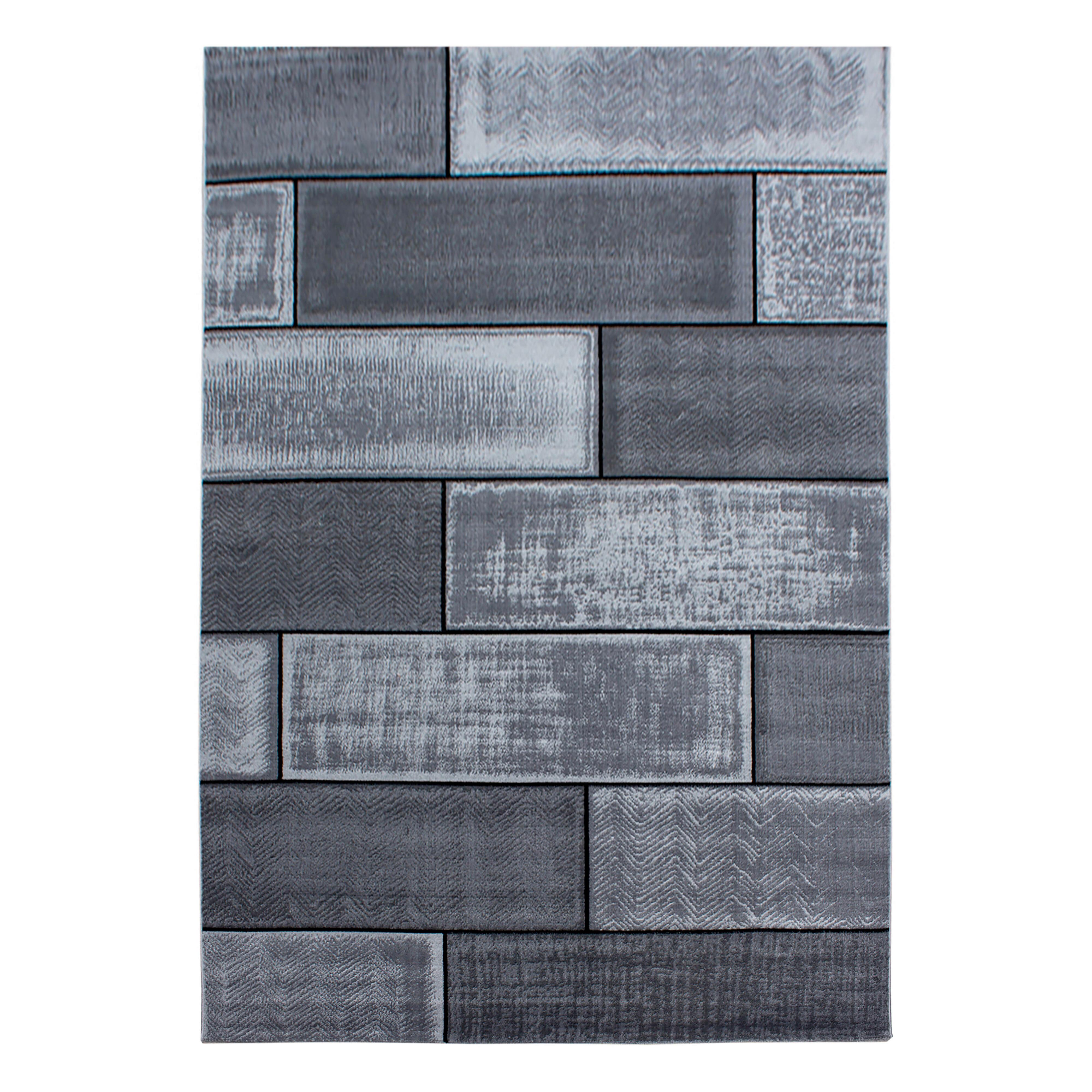 Tkana Preproga Plus, Črna, 140x200cm - črna, Basics, tekstil (140/200cm) - Novel