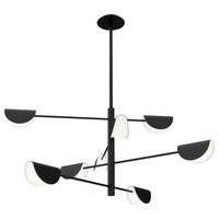 Kronleuchter Mollis Schwarz max. 28 Watt - Schwarz, Basics, Kunststoff/Metall (125/103,7/125cm) - MAYTONI