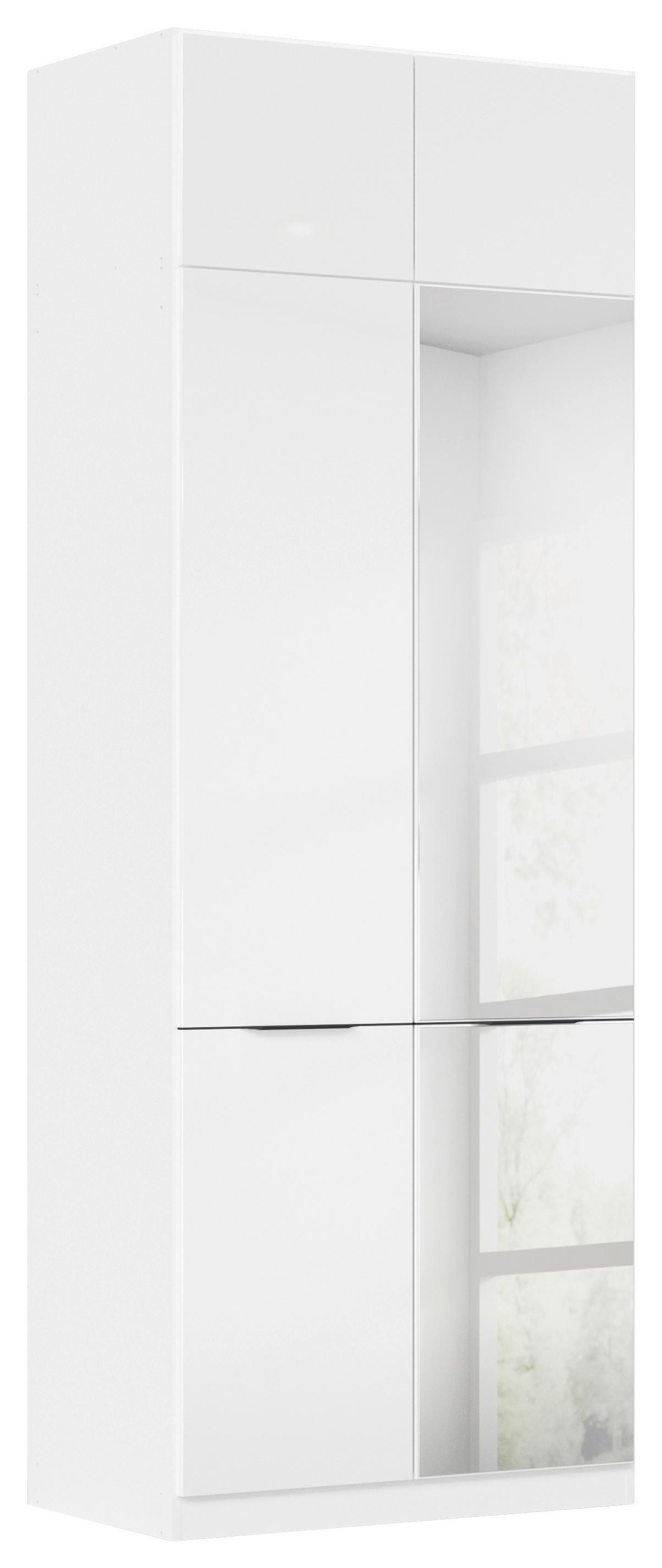 Nastavak Ormara Max - bijela/bijela visoki sjaj, Konvencionalno, drvni materijal (91/39/54cm) - Modern Living