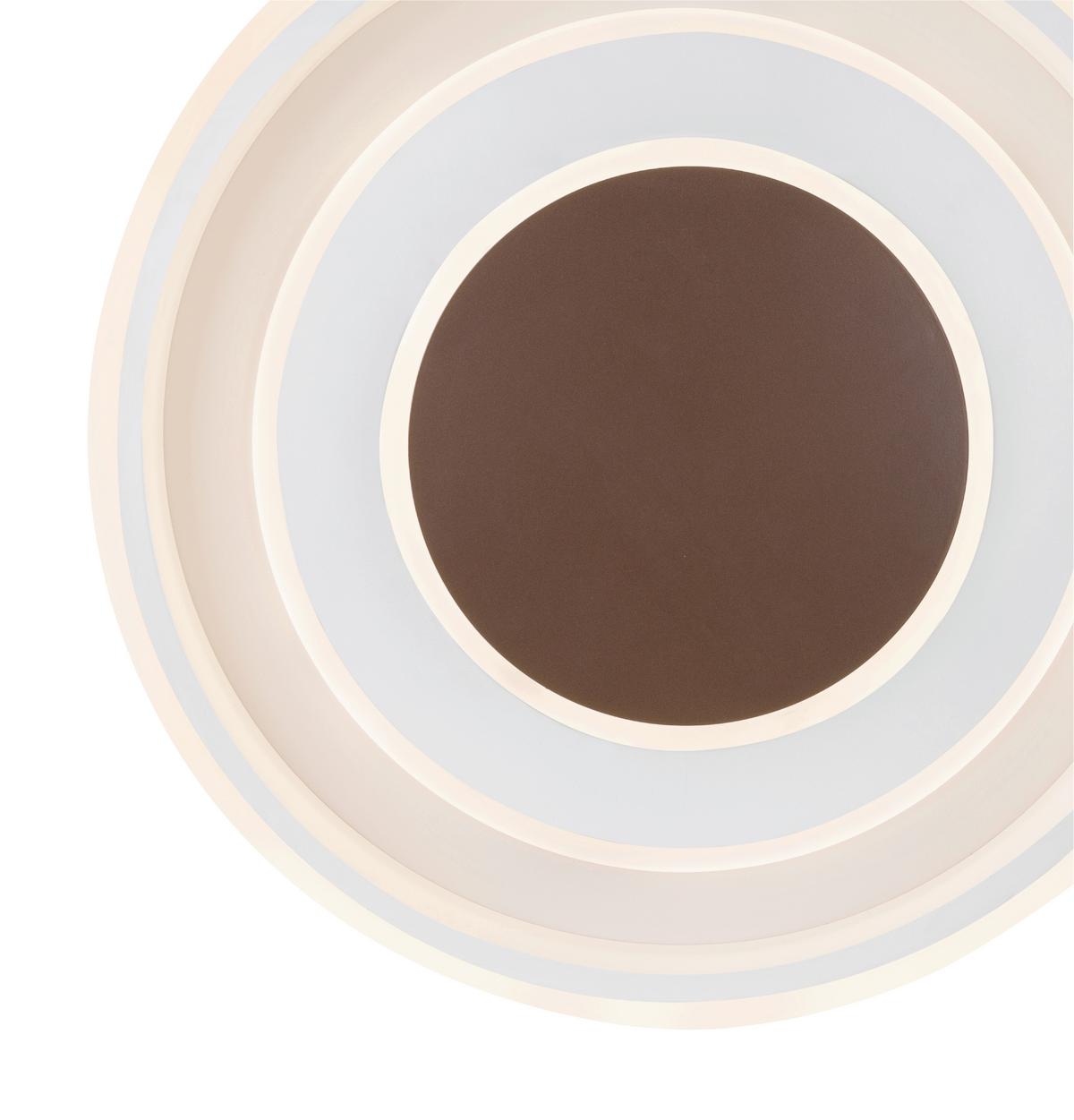 Stropna Led-svetilka Goffi, S Sijalko - bela/opal, Design, kovina/umetna masa (69/10cm) - Globo