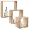 Wandboard in Eichefarben - Eichefarben, MODERN, Holzwerkstoff (34/29/23/34/29/23/11/15/19cm) - MÖMAX modern living