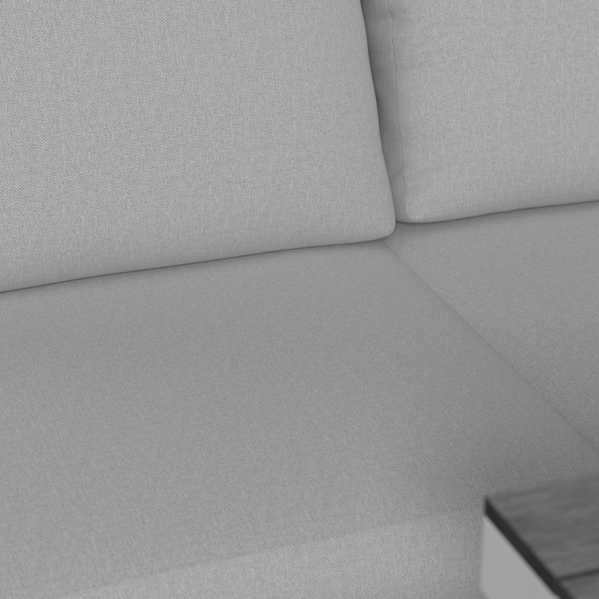 Dining-Loungeset Leandra Hellg Outdoorstoff/Metall/Polywood - Dunkelgrau/Hellgrau, MODERN, Kunststoff/Textil - Bessagi Garden