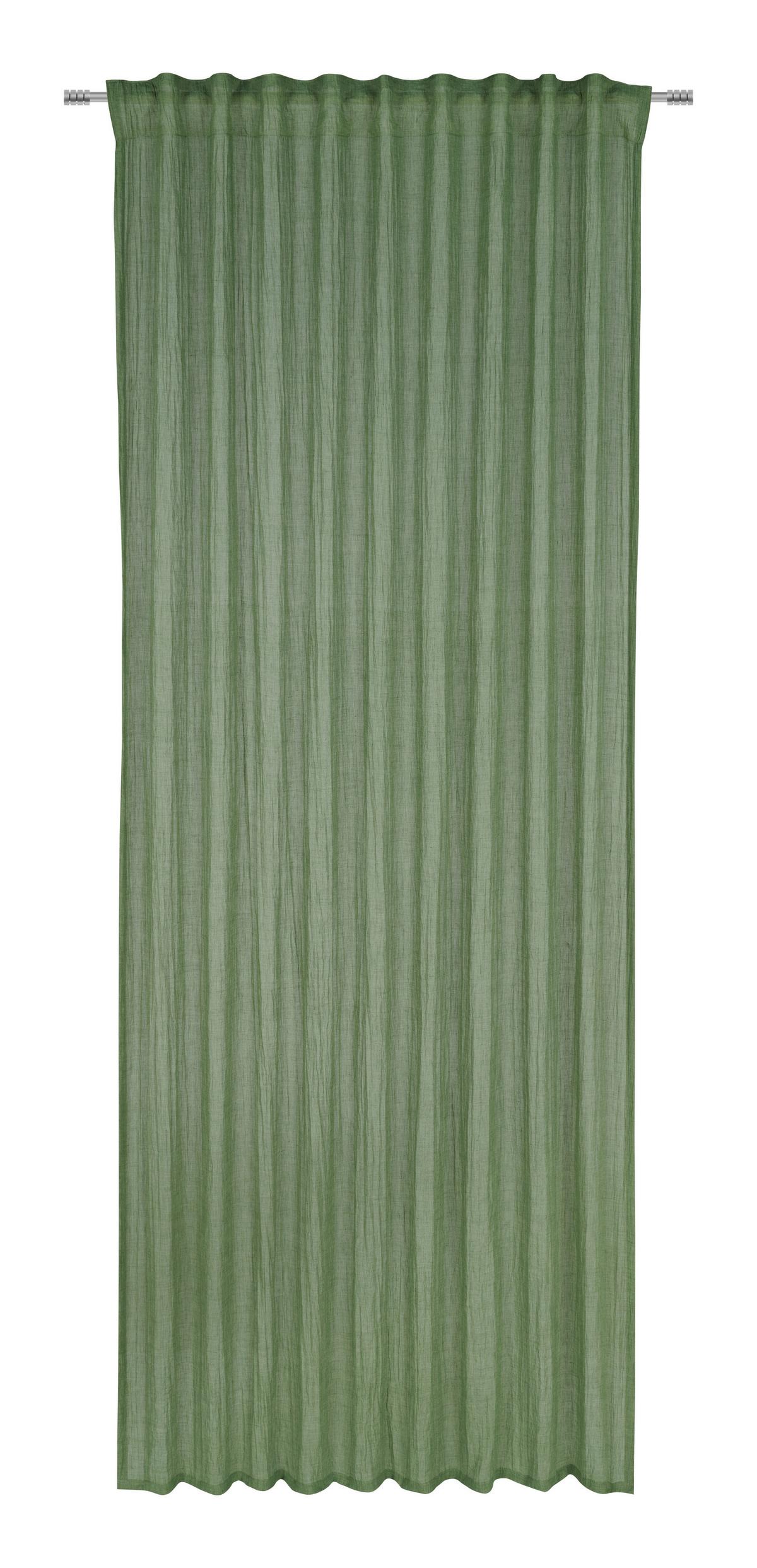 Fertigvorhang Ramona in Grün ca. 135x245cm - Grün, Modern, Textil (135/245cm) - Modern Living