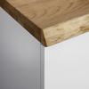 BYRÅ CARLOS - vit/ekfärgad, Modern, trä (100/122/42cm) - Bessagi Home