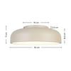 LED-TAKLAMPA MIKE - vit/sandfärgad, Modern, metall/plast (35/35/11cm) - Mömax