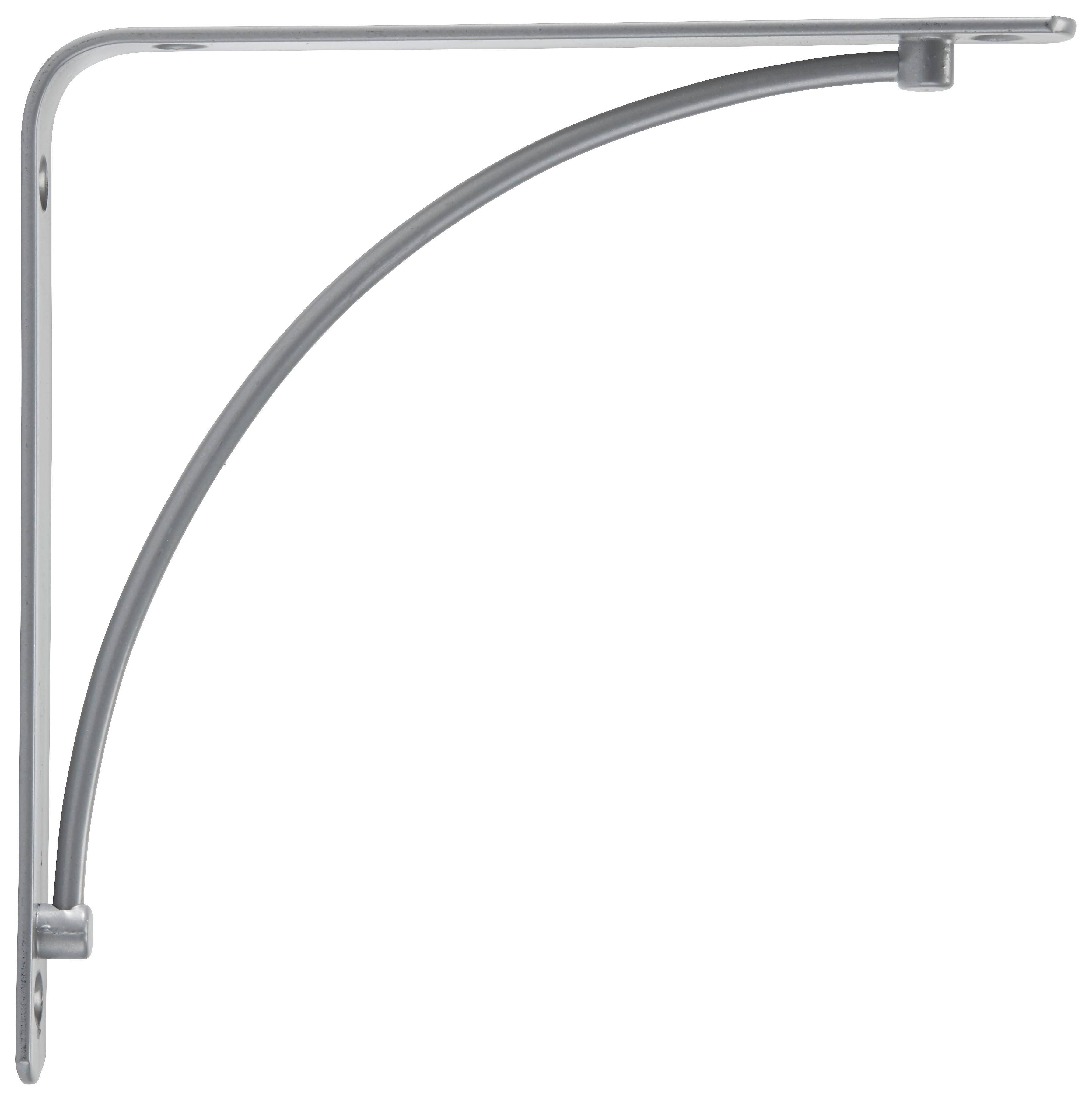 support mural Silber - couleur argentée, Modern, métal (20/20/2cm) - Mömax
