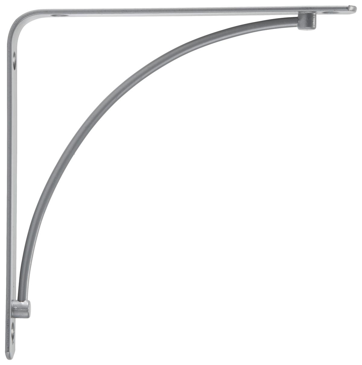 Wandhalter Silber - Silberfarben, MODERN, Metall (20/20/2cm) - Mömax