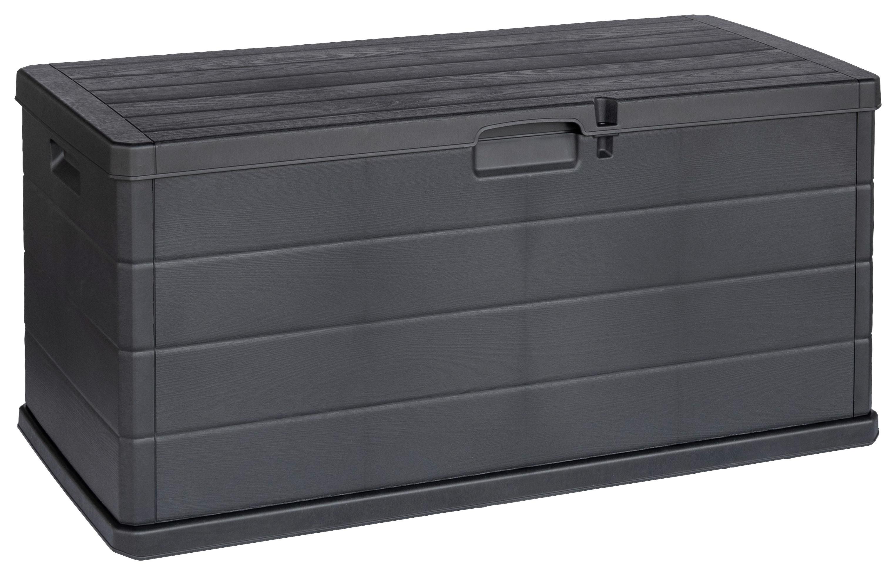 Párnatartó Láda Alpha - antracit, Modern, műanyag (118/59/57cm) - Mömax