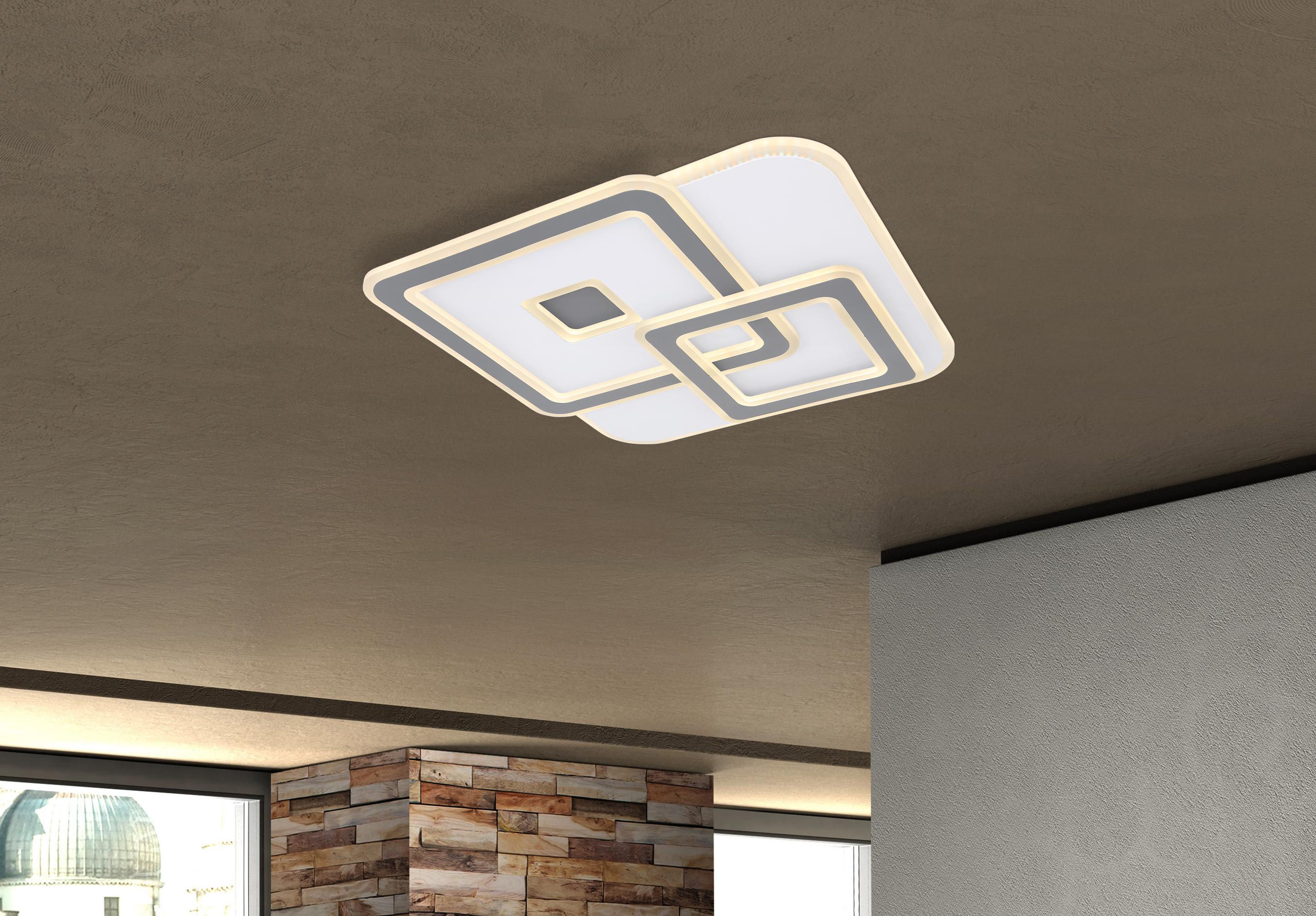 LAMPA SUFITOWA LED 48547SH KIQUE - biały, Design, tworzywo sztuczne/metal (50/50/6cm) - Globo