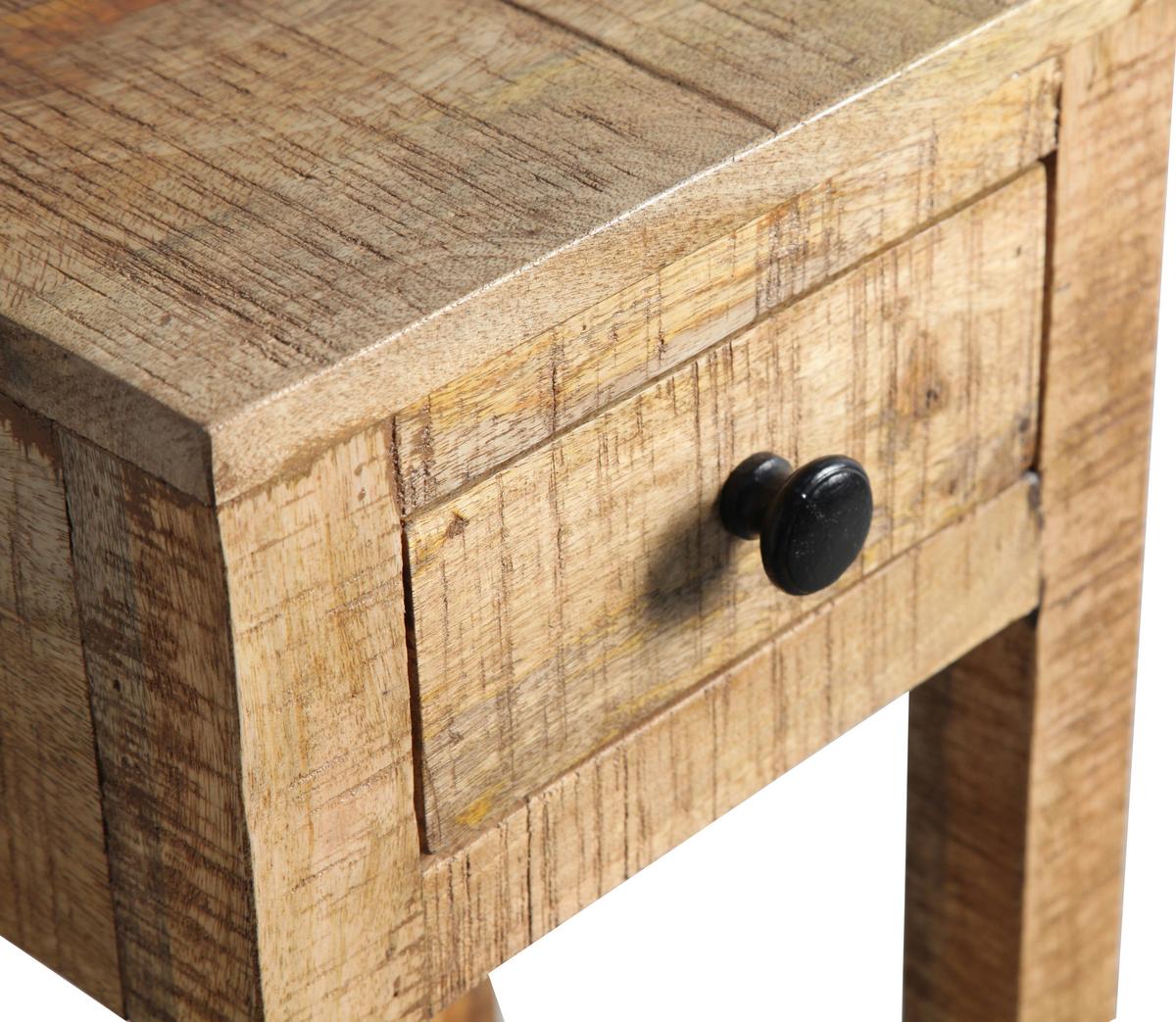 Blumentisch in Naturfarben - Naturfarben, Natur, Holz (30/60/30cm) - Zandiara