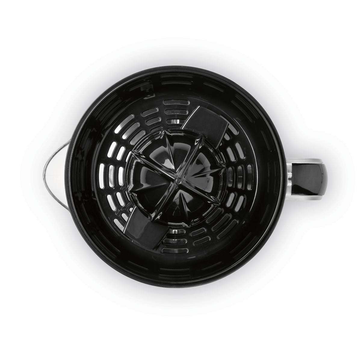 Zitronenpresse Gourmetmaxx Schwarz ca. 40 Watt - Transparent/Schwarz, MODERN, Kunststoff/Metall (19/14/21cm)