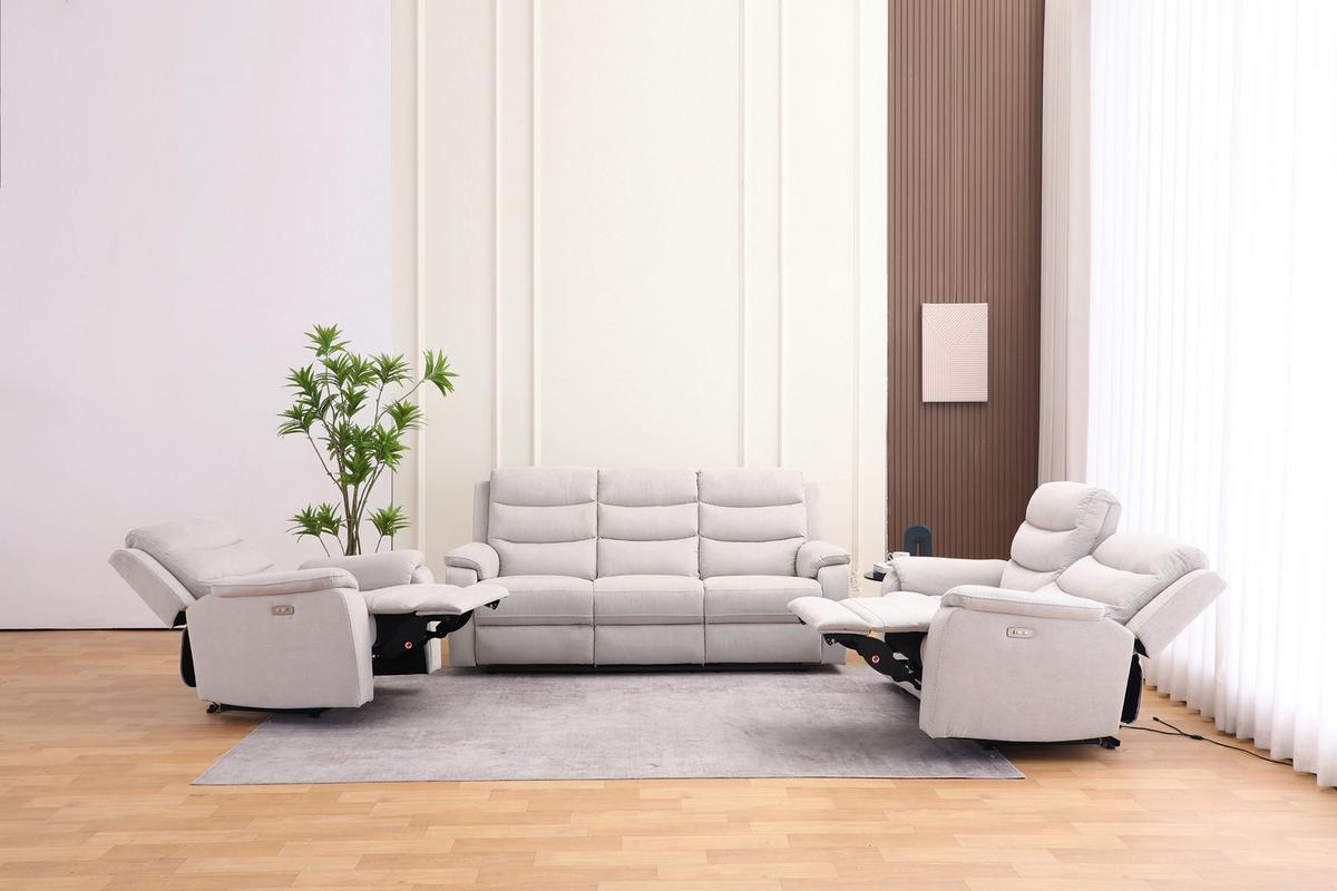 Relaks Fotelja Manchester - bež/crna, Konvencionalno, tekstil/plastika (82/103/96cm) - Ondega