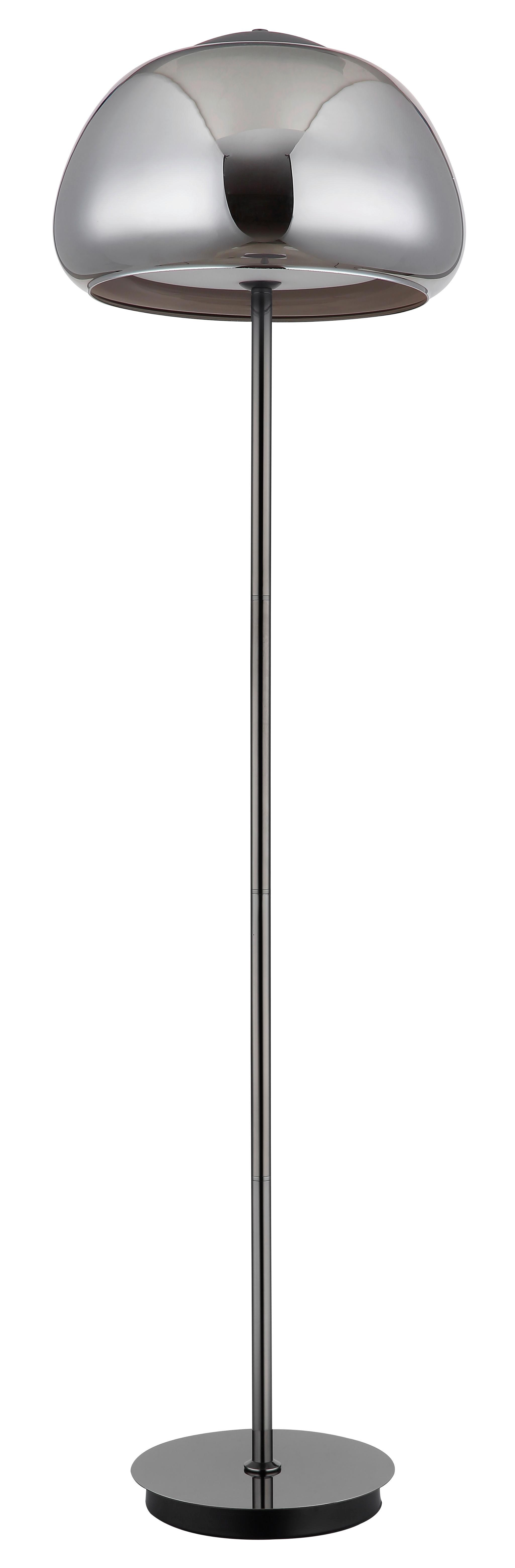 Led Podna Svjetiljka Avila - bijela/siva, Design, staklo/metal (38/150cm) - Globo