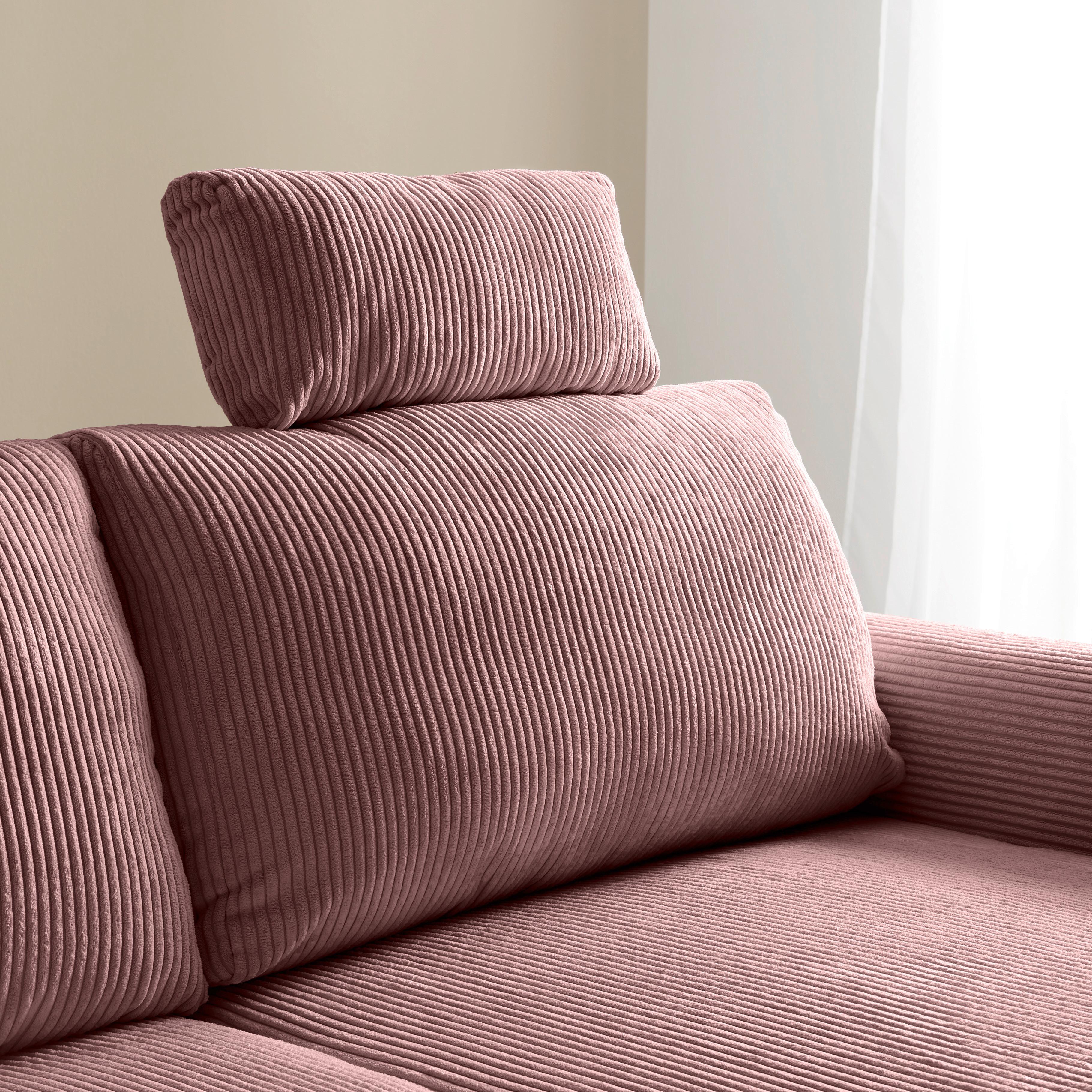 Kopfstütze Lille Altrosa - Altrosa, Modern, Textil (58/23/10cm) - Mömax