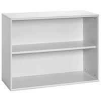 Aktenregal "Serie 4000" , hellgrau - Hellgrau/Schwarz, Basics, Holzwerkstoff/Kunststoff (100/75,4/39,5cm) - MID.YOU