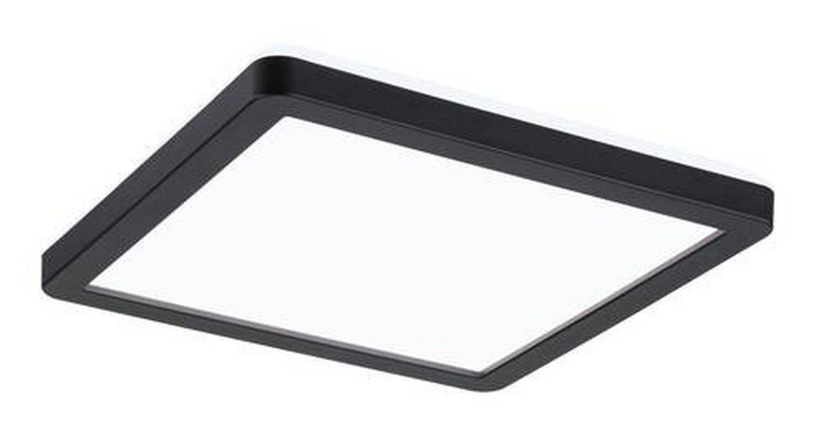 LED-Paneel Atria Shine in Schwarz max. 11,2 Watt - Schwarz, Basics, Kunststoff (19/19/2,8cm) - Paulmann