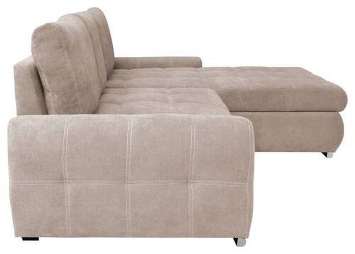 Kutna Garnitura Solar - bijela/bež, Design, tekstil/plastika (277/175cm) - Modern Living