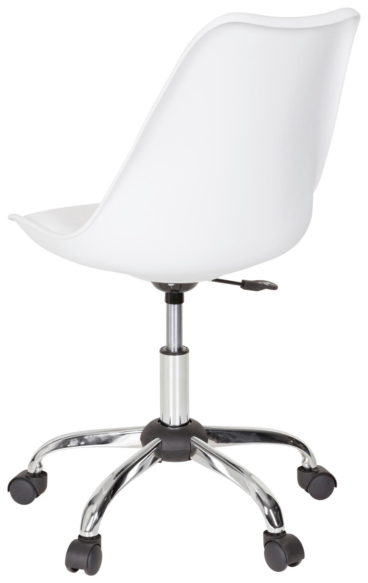 Vrtljivi Stol Fancy Pro, Bela - bela, Moderno, kovina/umetna masa (48/86/54cm) - MID.YOU