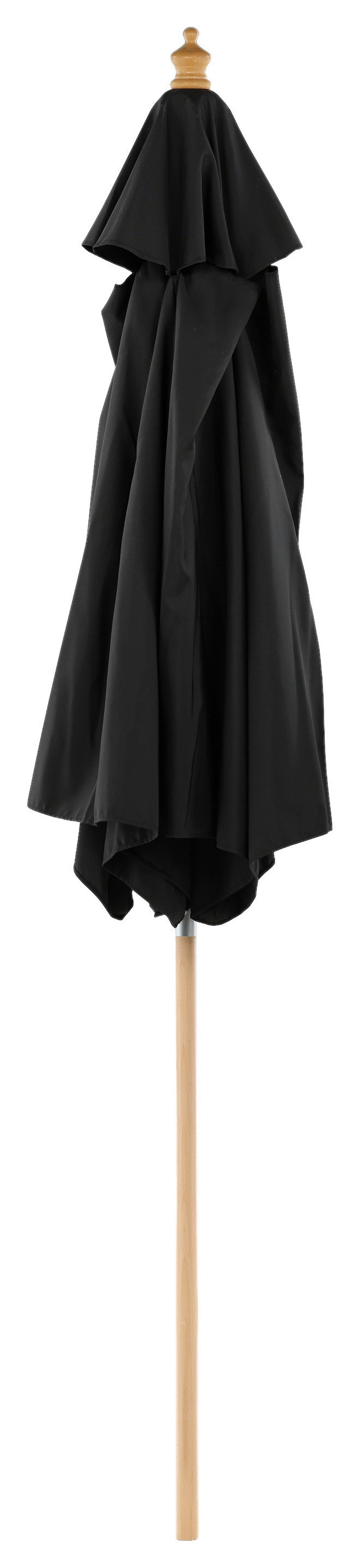 Sonnenschirm Corypho ca. 250x232 cm Schwarz - Schwarz, KONVENTIONELL (250/232cm) - Gardenson
