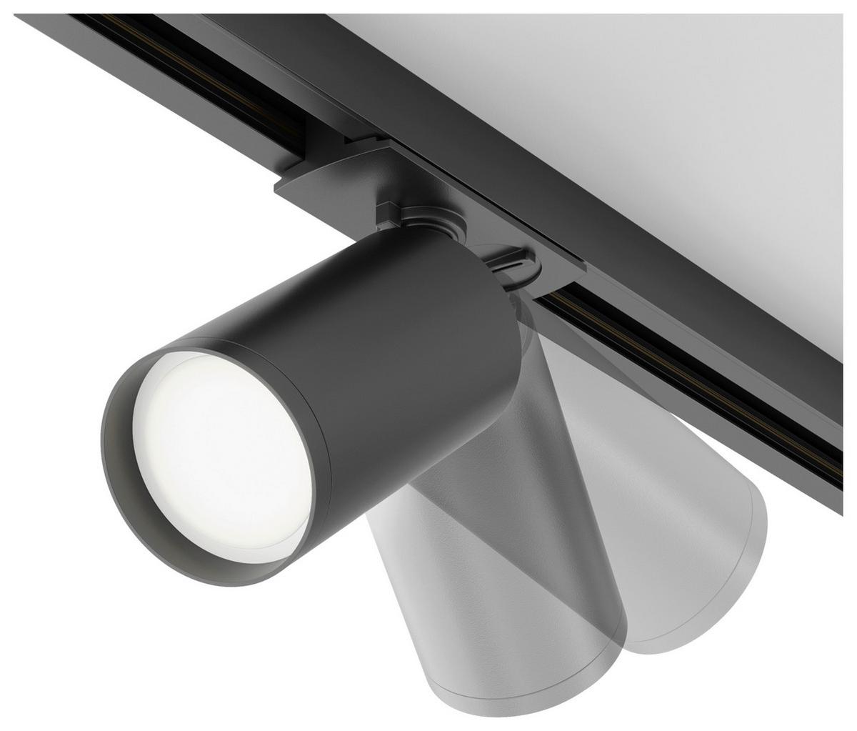 Schienensystem-Strahler Focus S Schwarz max. 10 Watt - Schwarz, Basics, Metall (5,2/12,5/9,2cm) - MAYTONI