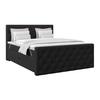 Boxspring Krevet Elio - bež/crna, Romantično / ladanjski, tekstil/plastika (180/200cm) - Modern Living