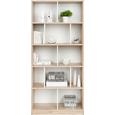 Regal Weiß/Eichefarben - Eichefarben/Weiß, Holz/Holzwerkstoff (90/198/38cm) - Modern Living Regal Weiß/Eichefarben - Eichefarben/Weiß, Holz/Holzwerkstoff (90/198/38cm) - Modern Living