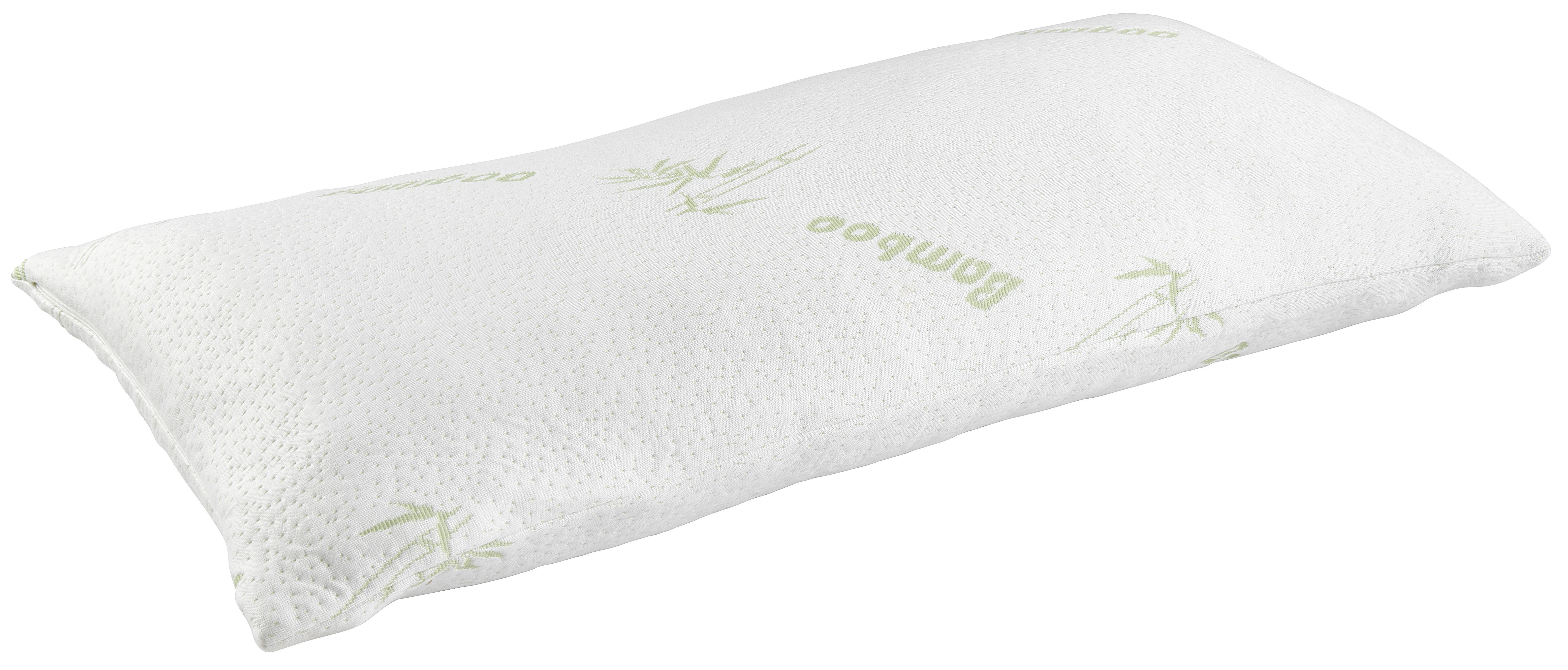Nackenkissen Bamboo Visco ca. 40x80cm - Weiss, Textil (40/80cm) - Nadana