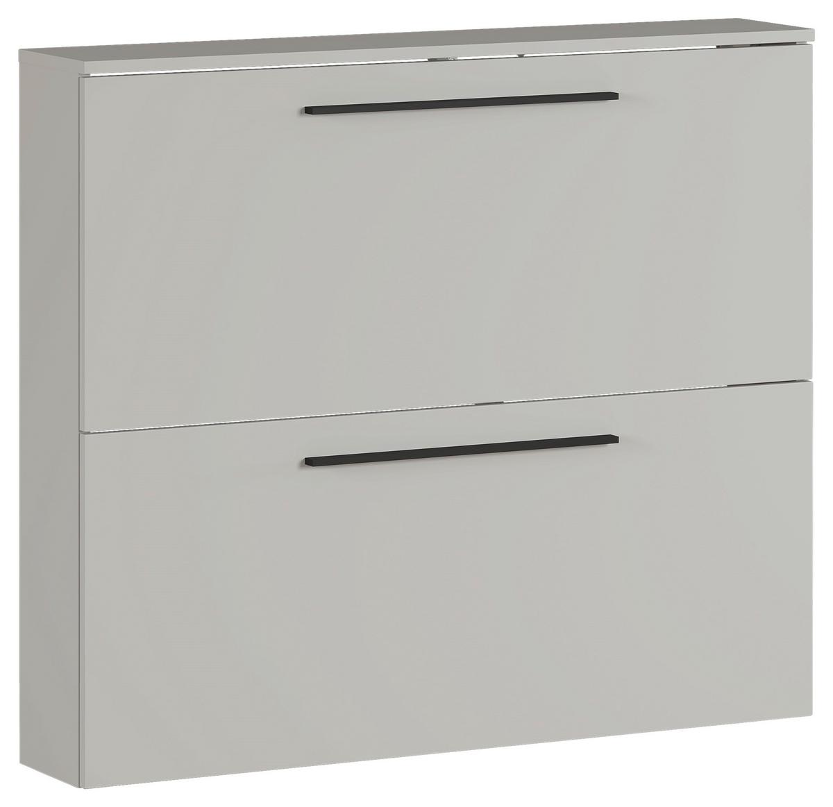 SZAFKA UCHYLNA NA BUTY GW-UTAH - czarny/kaszmir, Basics, materiał drewnopochodny/tworzywo sztuczne (100/85/19cm)