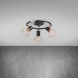 Deckenleuchte Jessy - Schwarz/Kupferfarben, MODERN, Metall (43/15cm) - MODERN LIVING