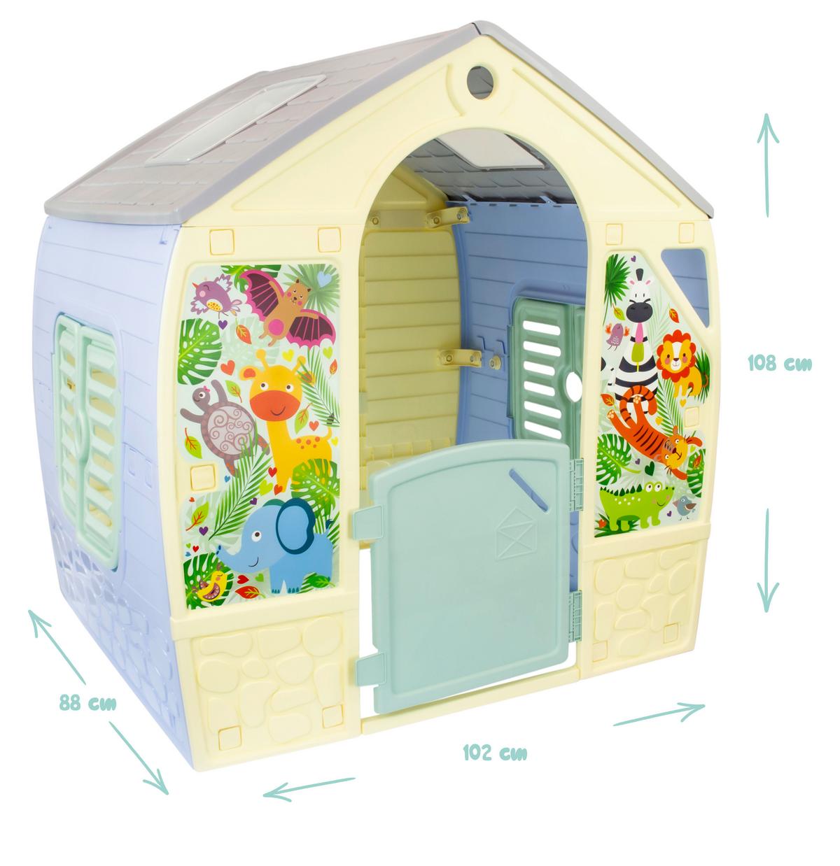 Spielhaus Happy House Multicolor - Multicolor, KONVENTIONELL, Kunststoff (102/108/88cm)