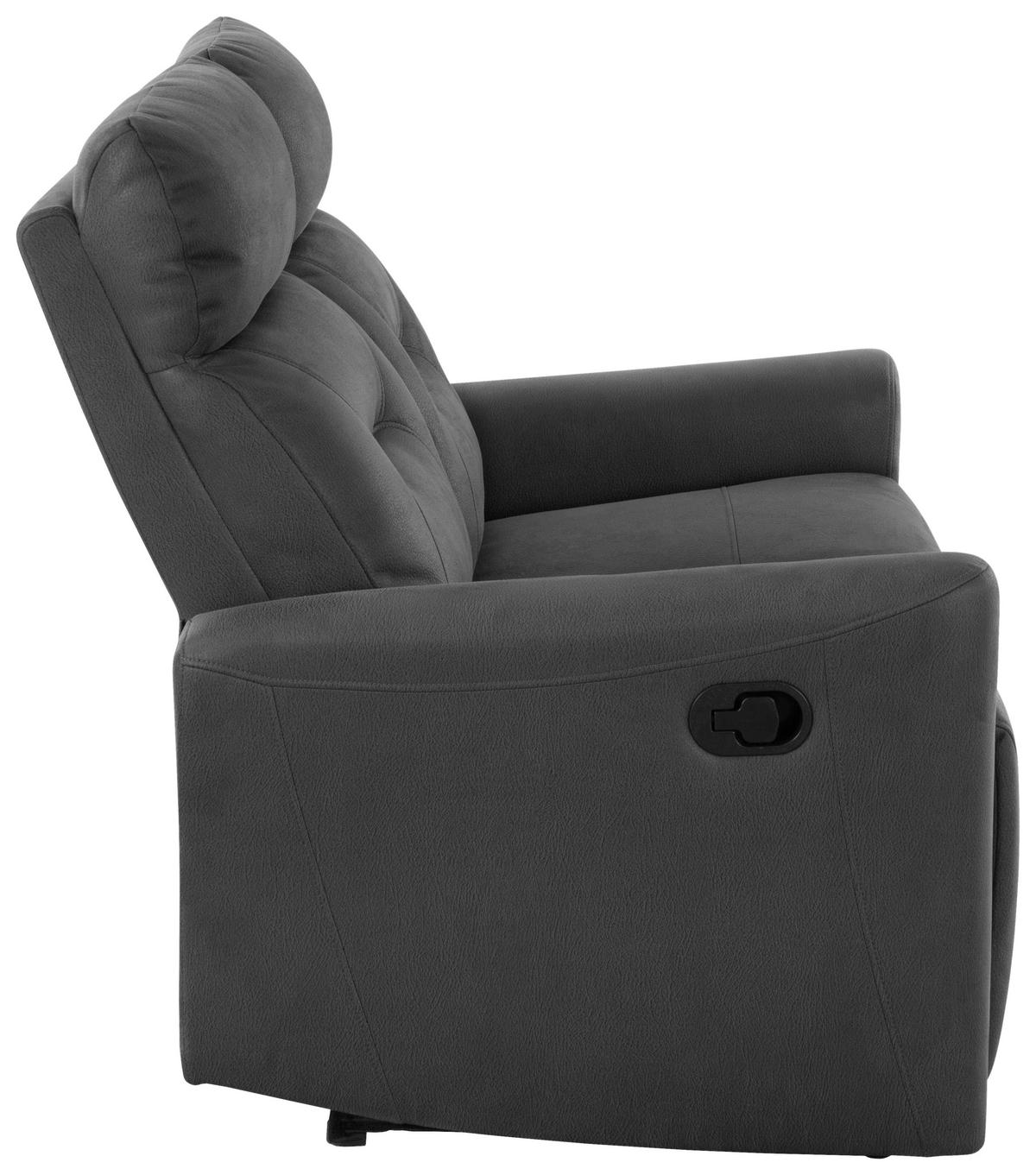 Dvosed Aureli, Črna - črna, Basics, kovina/tekstil (134,5/102,5/92,5cm) - Livetastic