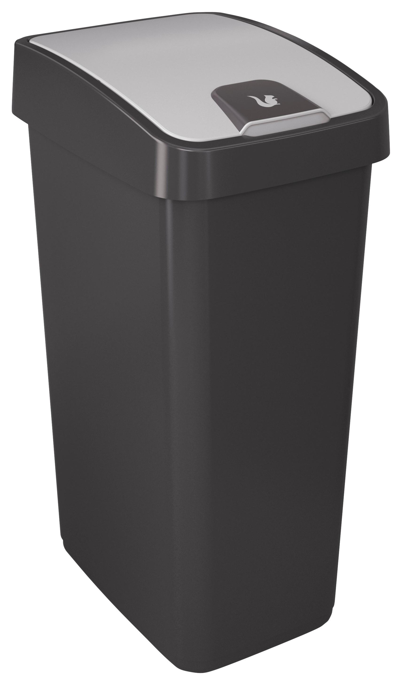 Abfalleimer Arne Aus Kunststoff Ca. 45l - Grau, Kunststoff (40/30/61,5cm) - Modern Living