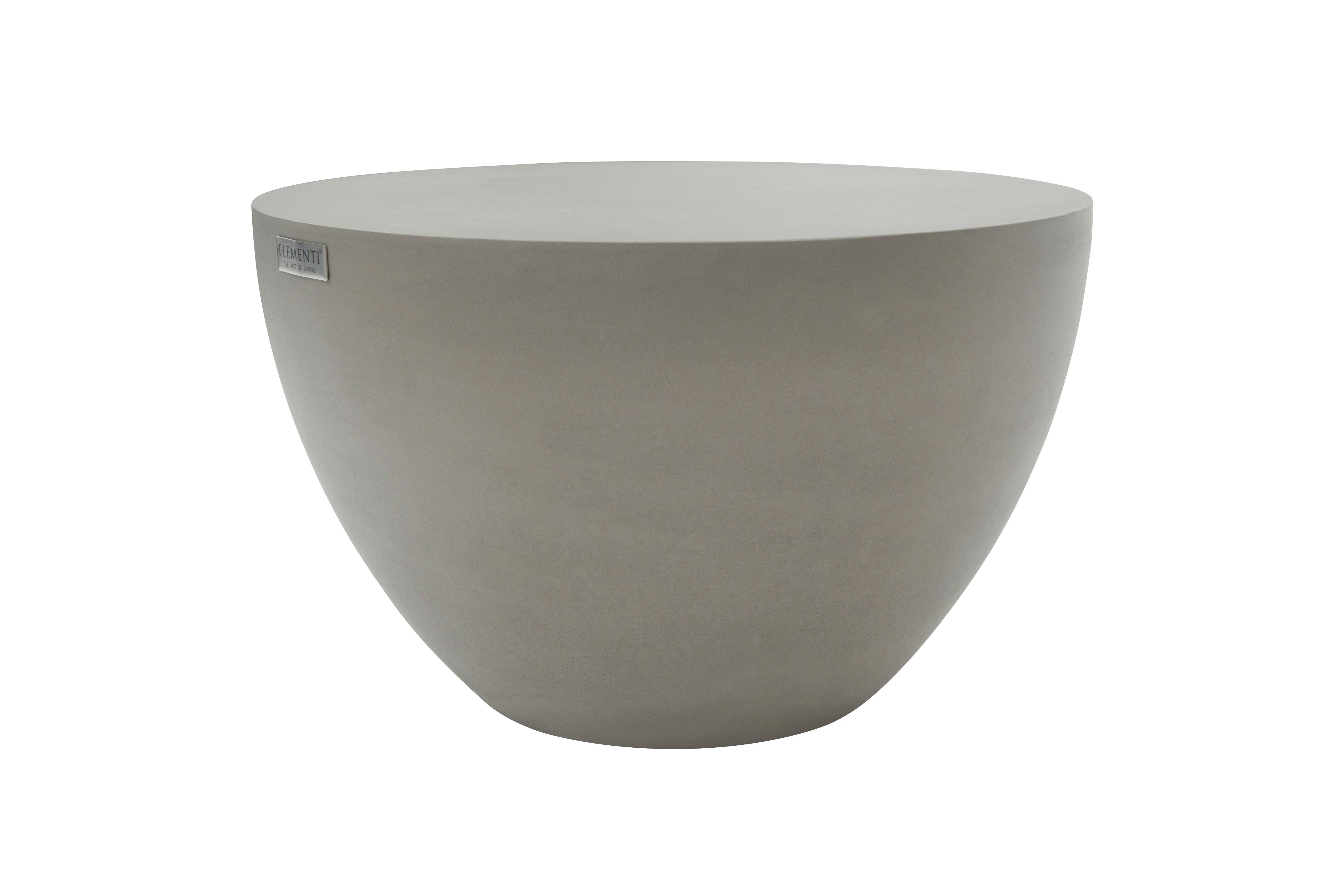 Loungetisch Chronos Hellgrau - Grau, KONVENTIONELL, Stein (66/66/41cm) - Gardenson